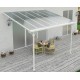 Pergola przyścienna regulowana 3,05x4,36m z aluminium w kolorze białym - X-METAL