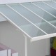Pergola przyścienna regulowana 3,05x5,57m z aluminium w kolorze białym - X-METAL