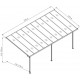 Pergola przyścienna regulowana 3,05x6,18m z aluminium w kolorze białym - X-METAL