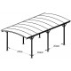 Wiata garażowa z aluminium i poliwęglanu 6mm biała 3x5,8m - X-METAL
