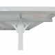 Pergola przyścienna regulowana 3,75x2,55m z aluminium w kolorze białym - X-METAL