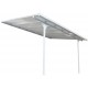 Pergola przyścienna regulowana 3,05x4,36m z aluminium w kolorze białym - X-METAL
