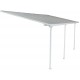Pergola przyścienna regulowana 3,05x5,57m z aluminium w kolorze białym - X-METAL