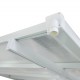 Pergola przyścienna regulowana 3,05x5,57m z aluminium w kolorze białym - X-METAL