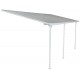 Pergola przyścienna regulowana 3,05x6,18m z aluminium w kolorze białym - X-METAL