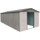 Metalowy domek narzędziowy WoodTouch 2,9x4,4 m beżowy - imitacja drewna + zestaw kotw X-METAL