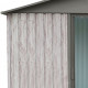 Metalowy domek narzędziowy WoodTouch 1,8x1,2 m beżowy - imitacja drewna + zestaw kotw X-METAL