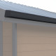 Zestaw rynien w kolorze antracytowym do domku Woodlife PREMIUM 9m²