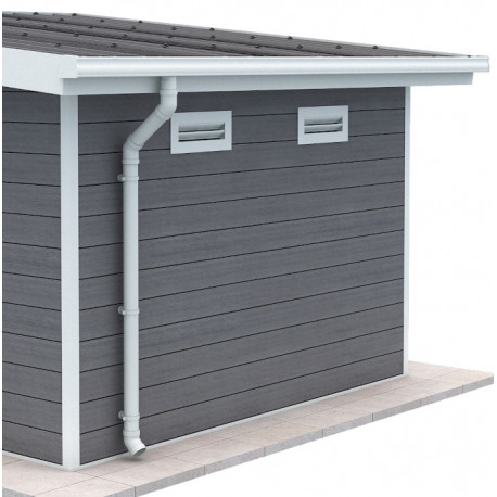  Zestaw rynien do domku z płaskim dachem Woodlife 9m²