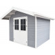 Domek z drewna kompozytowego 28 mm jasnoszary 279x279 cm PREMIUM - Woodlife Garden