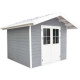 Domek z drewna kompozytowego 28 mm jasnoszary 279x279 cm PREMIUM - Woodlife Garden