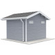 Domek z drewna kompozytowego 28 mm jasnoszary 279x279 cm PREMIUM - Woodlife Garden