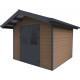 Domek z drewna kompozytowego 28 mm brązowy 279x279 cm PREMIUM - Woodlife Garden