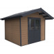 Domek z drewna kompozytowego 28 mm brązowy 279x279 cm PREMIUM - Woodlife Garden